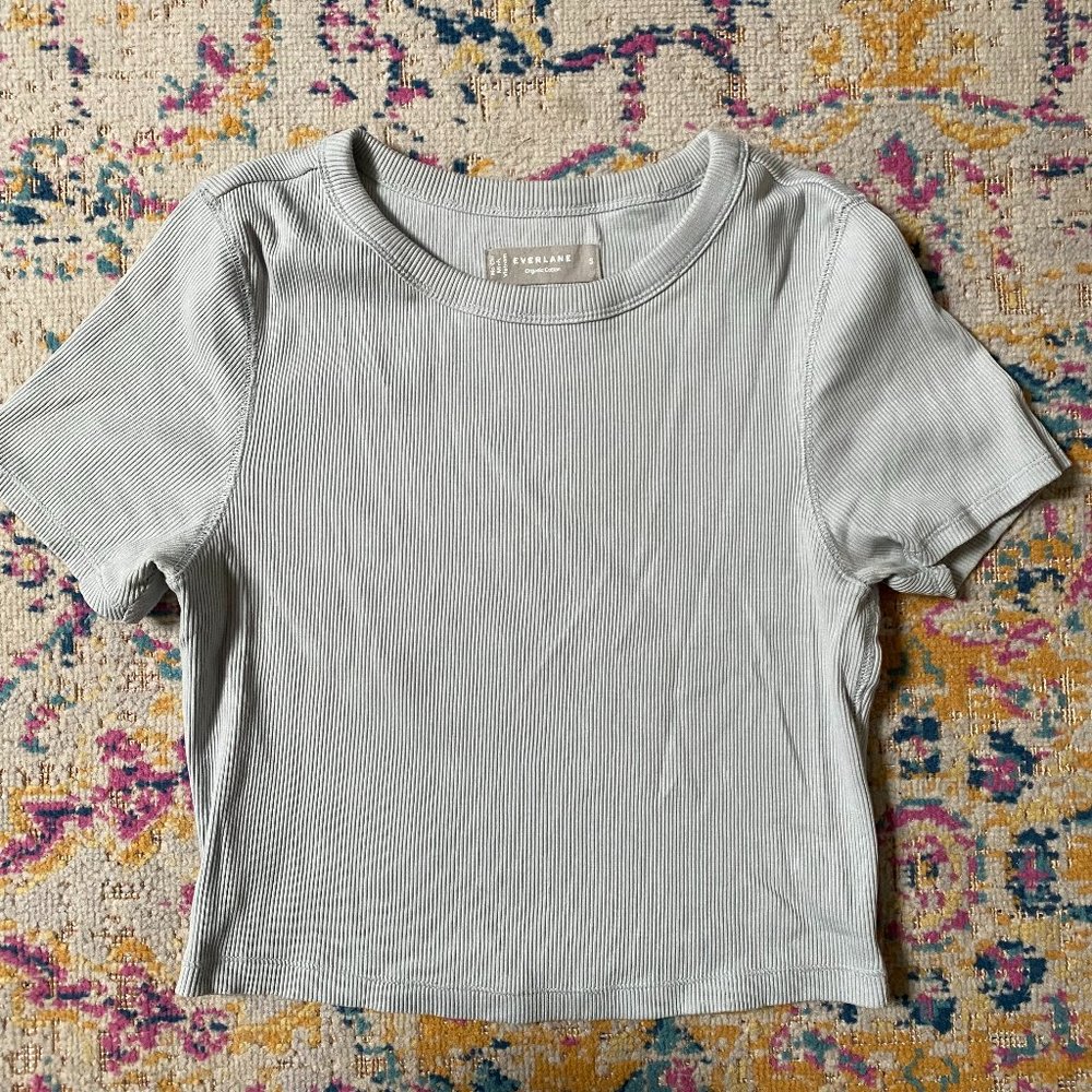 Everlane | baby rib | small, light blue